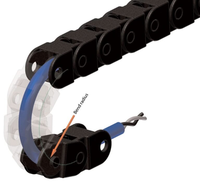 Why is there a minimum allowable bending radius specified for cables?